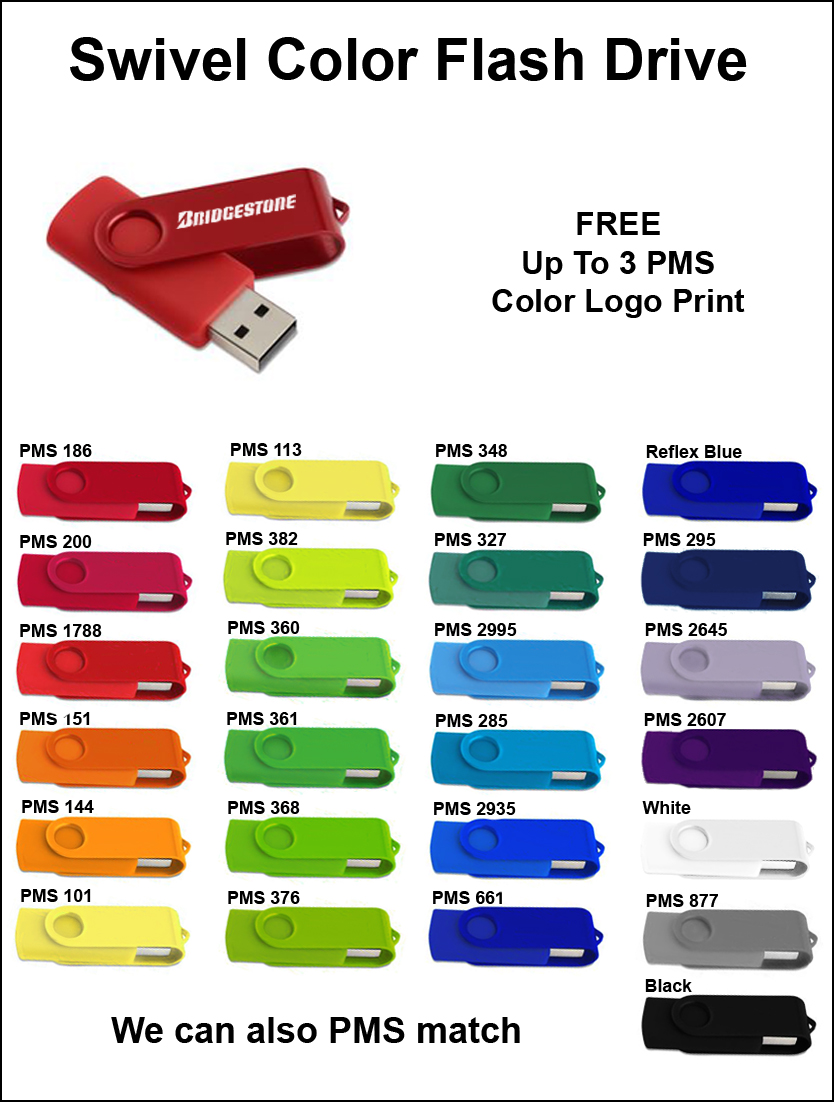 Swivel Color USB Flash Drive